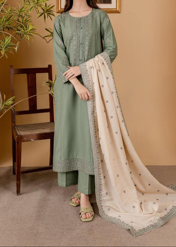 Grace S906-Embroidered 3PC Lawn Dress With Embroidered Lawn Dupatta.