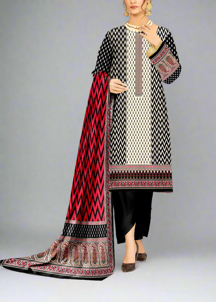 Grace S1039-Digital Printed 3pc Lawn Dress with Digital Printed Lawn Dupatta.