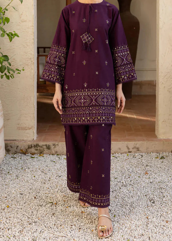 Grace Z-(W719) - Stitched Embroidered 2pc Marina Dress