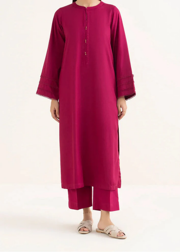 C-S 003- STITCHED 2PC DHANAK CO-ORD SET.