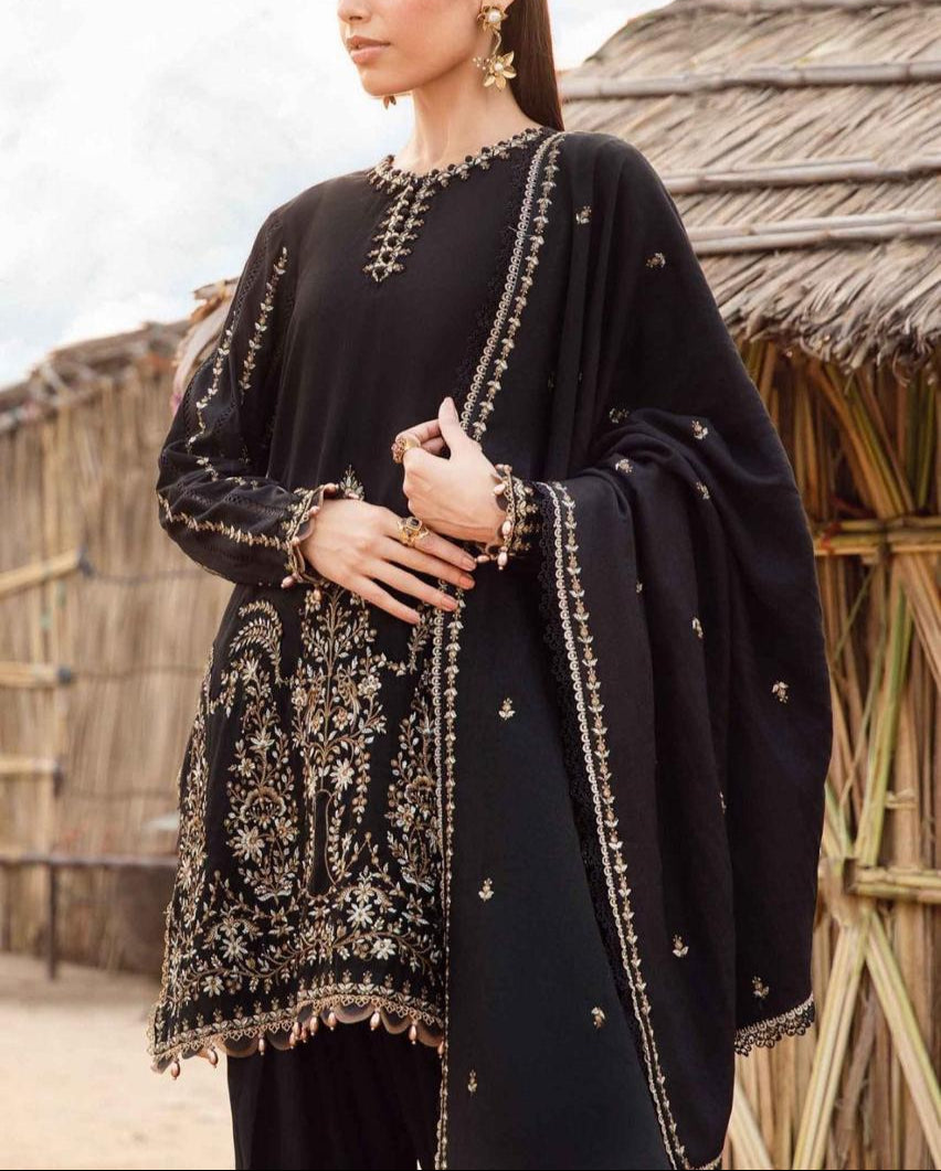 Grace S958-Embroidered 3PC Lawn Dress With Embroidered Lawn Dupatta.