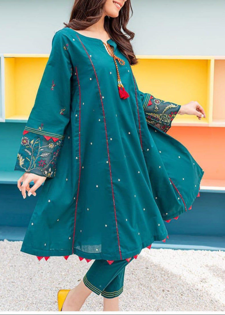 Grace S857-Embroidered 2PC Lawn Dress.