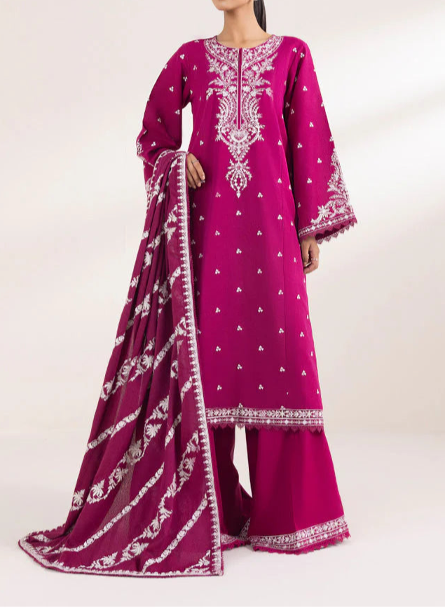 Grace S985-Embroidered 3PC Lawn Dress With Printed Munar Dupatta.