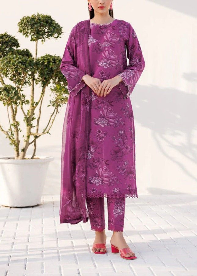 Grace S980-Digital Printed 3pc Lawn Dress with Digital Printed Lawn Dupatta.