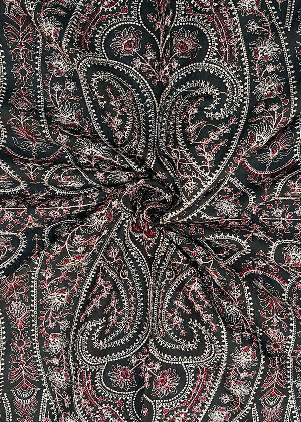 Sarinnah Premium D54-Luxury Formal Heavy Embroidered Karandi Shawl.