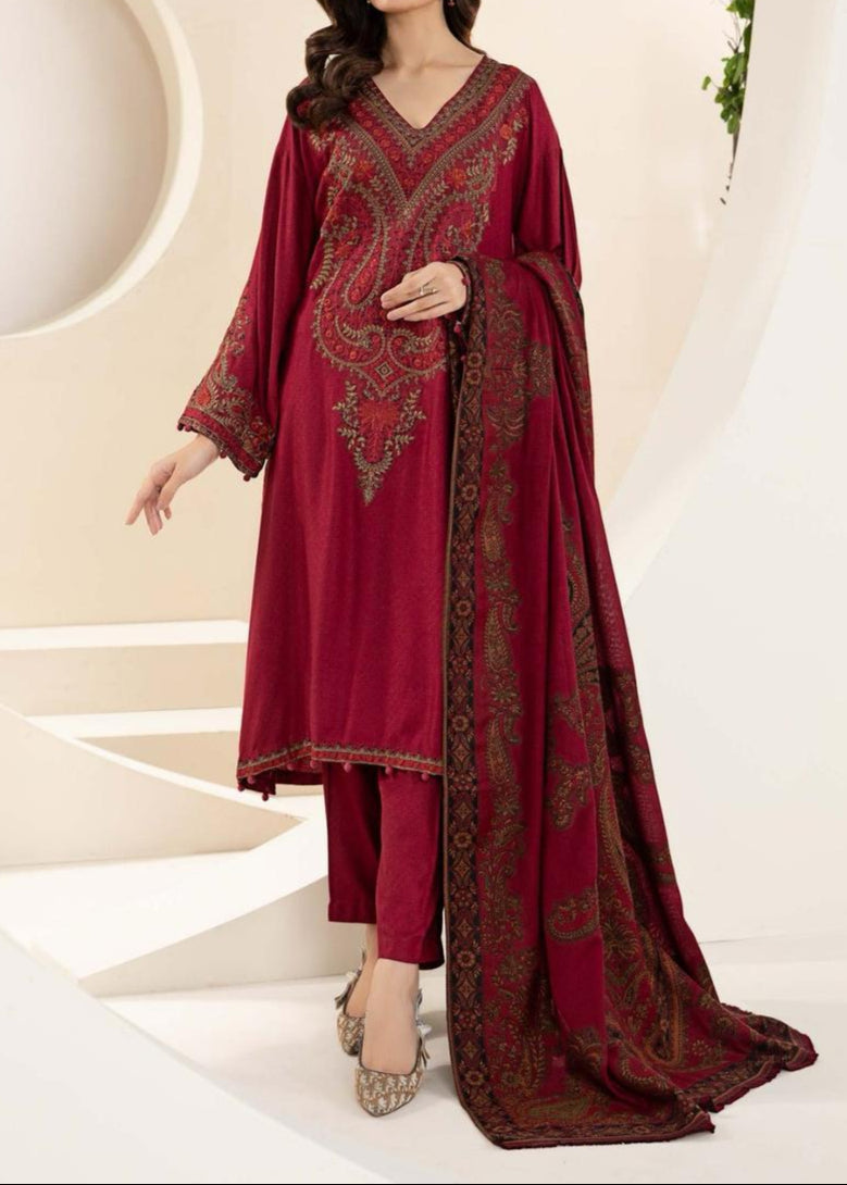 Grace S900-Embroidered 3pc Lawn Dress with Printed Munar Dupatta.