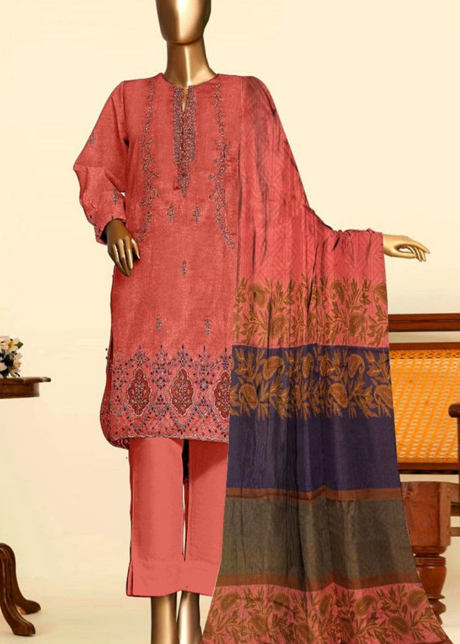 Grace S831-Embroidered 3PC Lawn with Printed Munar Dupatta.