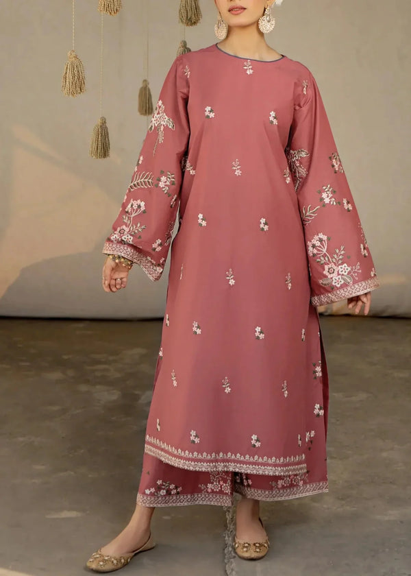 Grace Z-(W549) - Stitched Embroidered 2Pc Marina Dress.