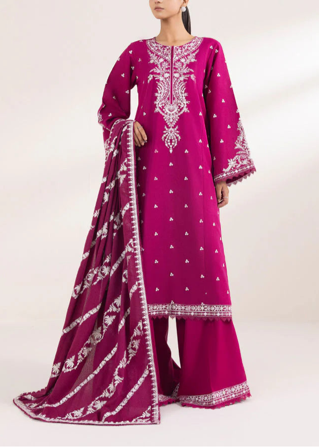 Grace S985-Embroidered 3PC Lawn Dress With Printed Munar Dupatta.