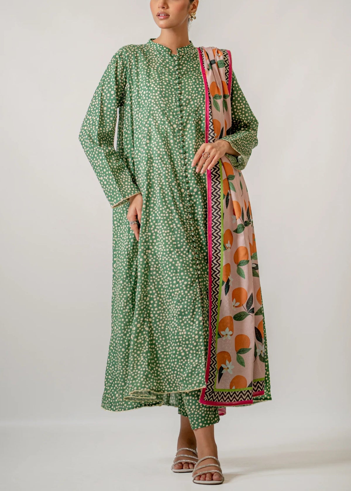 Grace S995-Digital Printed 3pc Lawn Dress with Digital Printed Lawn Dupatta.