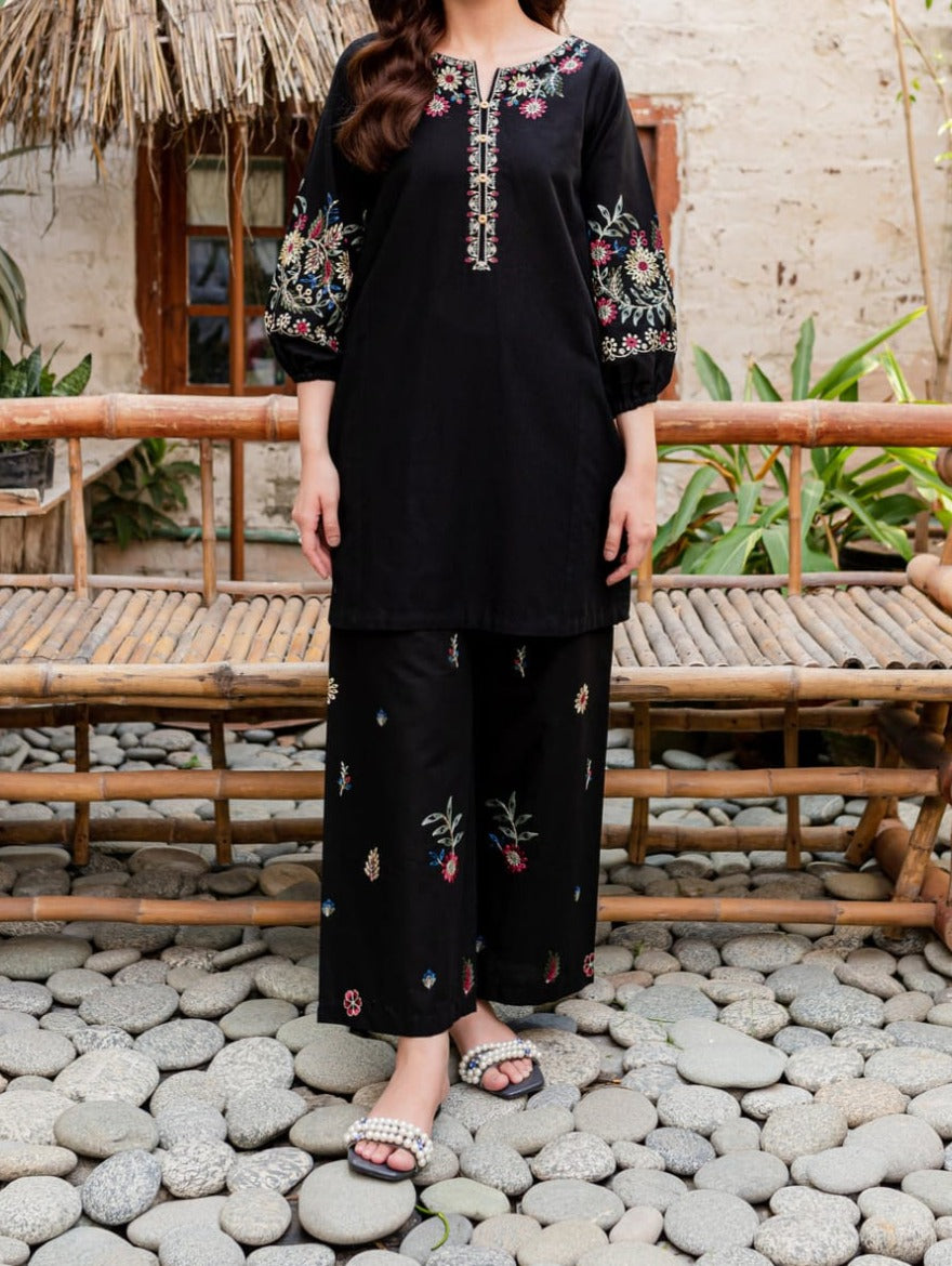 Grace W370-Embroidered 2pc khaddar dress