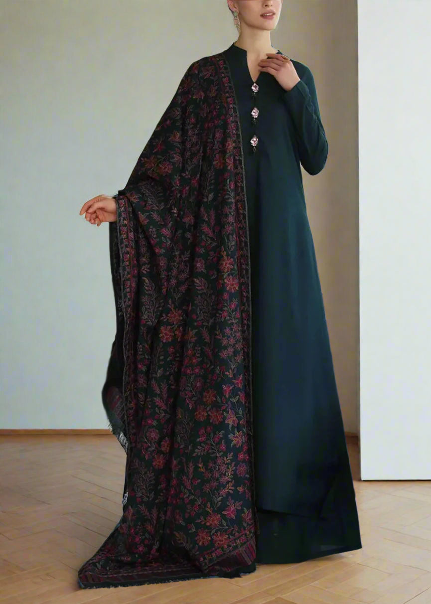 Grace W600- Embroidered 3pc Marina Dress With Embroidered Marina Shawl.