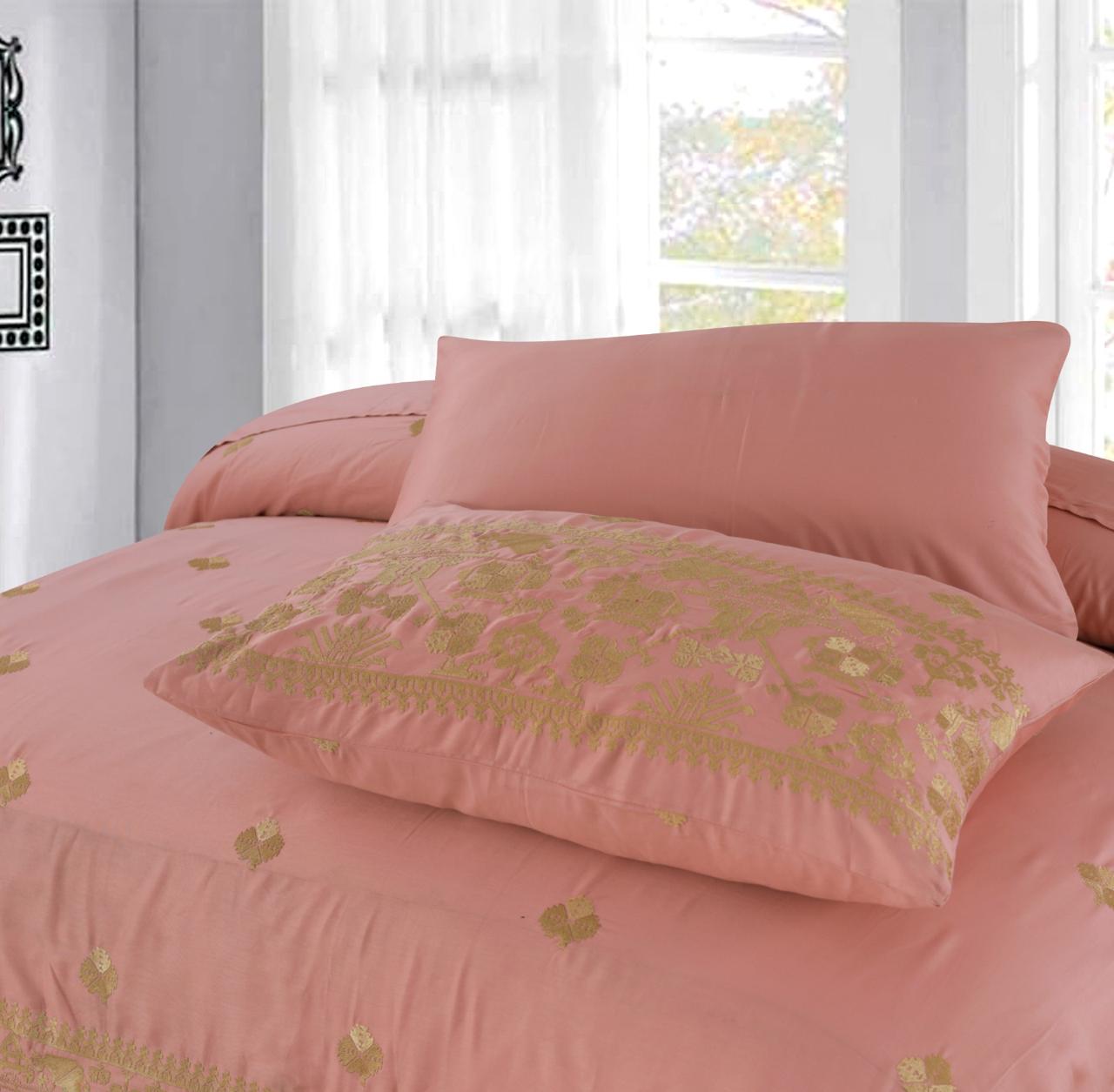 k009-Embroidered Duvet Cover Set (Luxury Sateen).