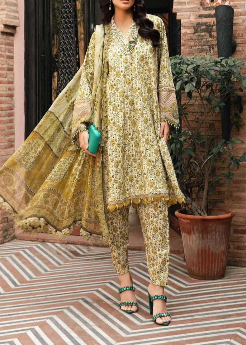 Grace S897-Digital Printed 3pc Lawn Dress with Digital Printed Lawn Dupatta.