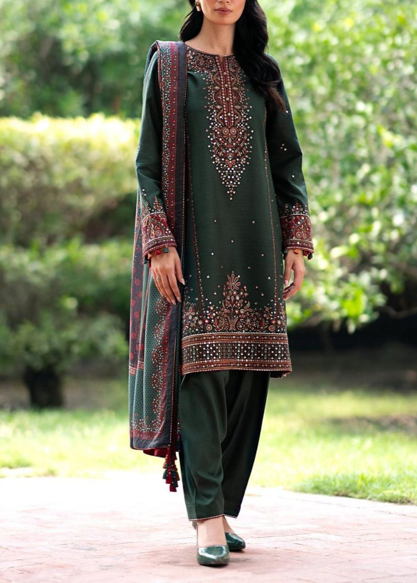 Grace S957-Embroidered Sequence 3PC Lawn Dress With Printed Munar Dupatta.