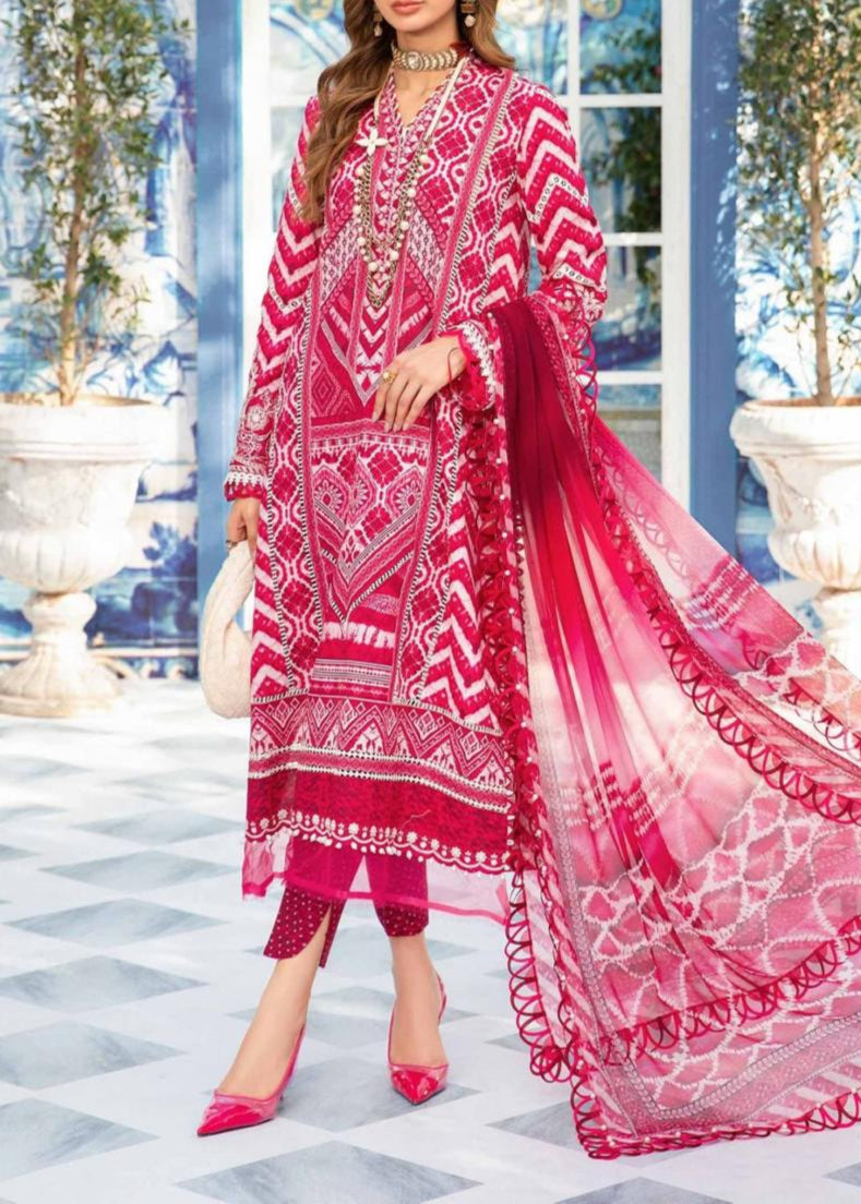 Grace S895-Digital Printed 3pc Lawn Dress with Digital Printed Lawn Dupatta.