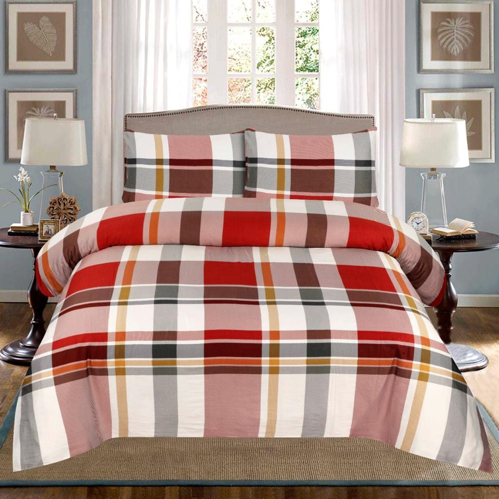 Grace D597- Cotton Sateen Bed Sheet Set (Premium)