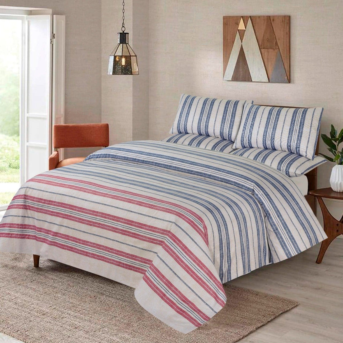 Grace D615- Cotton Satin Bed Sheet Set (Premium)